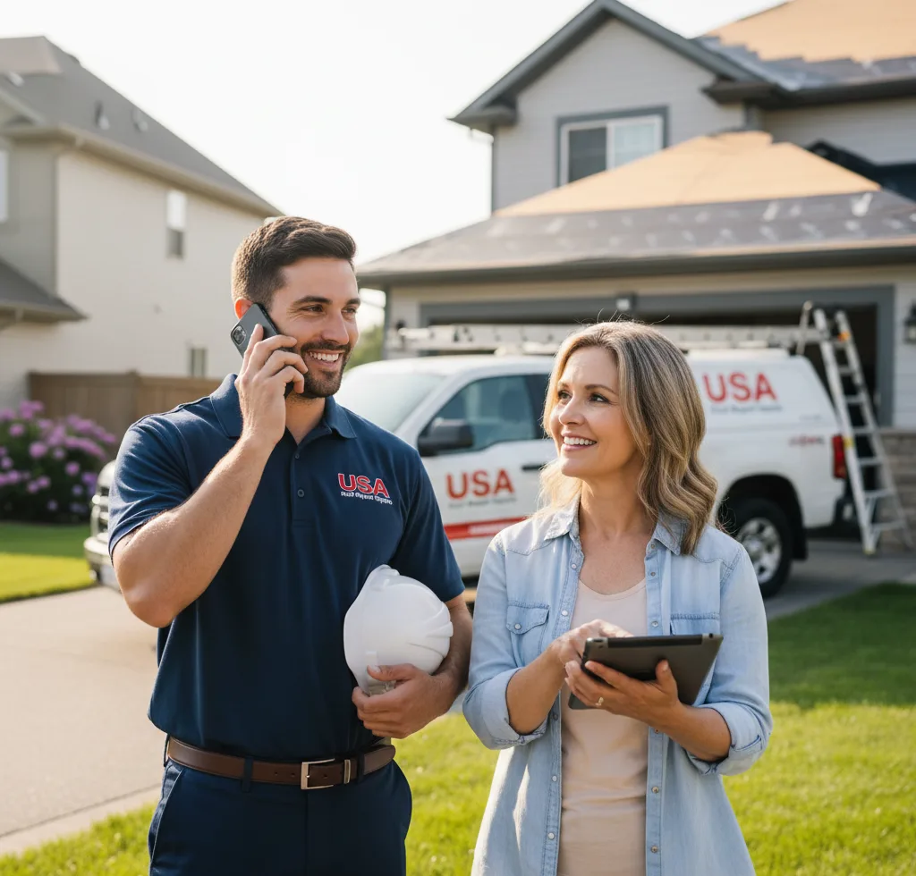 USA Roof Repair Experts customer support in Alma